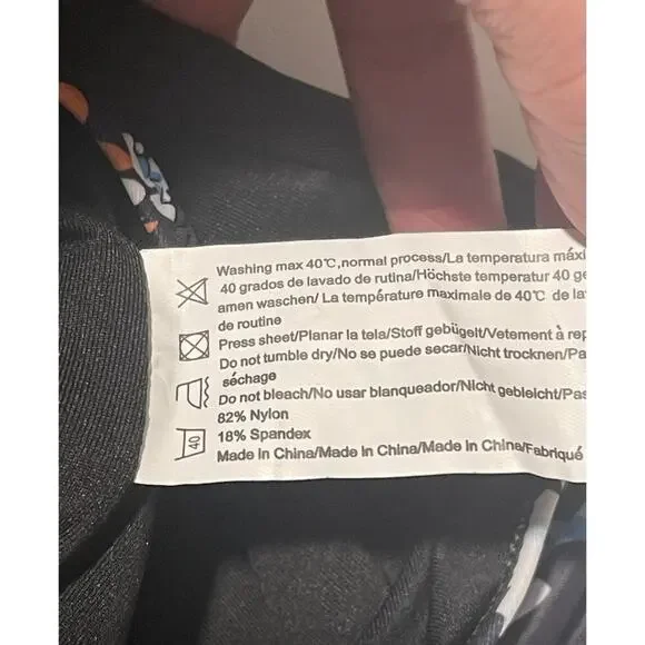 AIMAGE Womens One-Piece Swimsuit Large Floral Wrap Crisscross High Waist - Picture 8 of 9